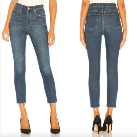 AGOLDE Nico High Rise Slim Fit Jeans in Vox Wash - Picture 1 of 9